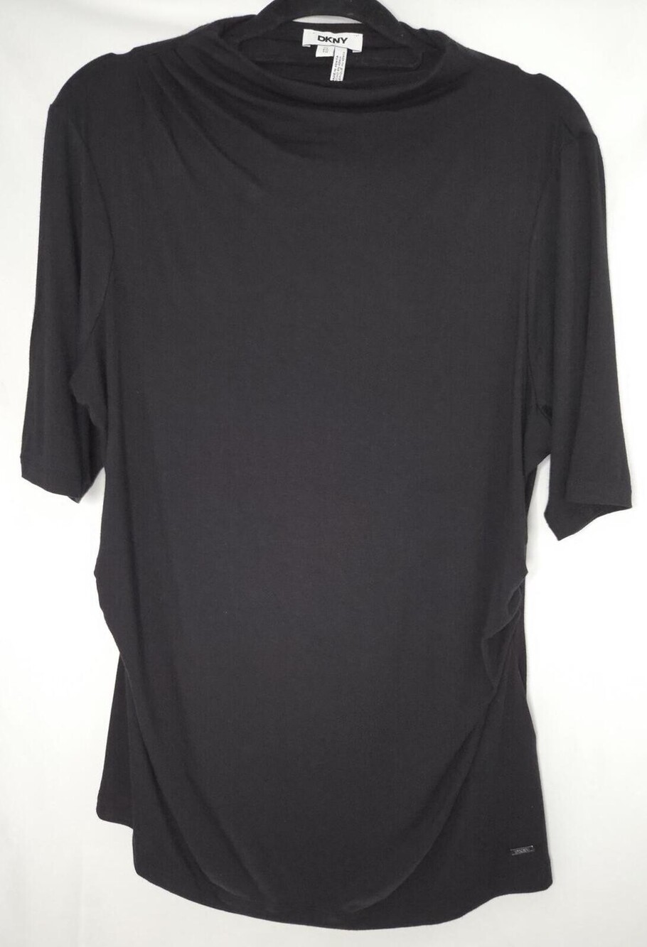 DKNY Black Short Sleeve Top XL